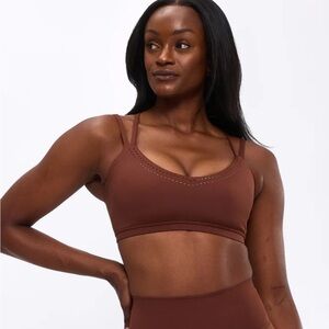 Buffbunny Limitless Laser Cut Sports Bra - Mocha medium bralette strappy